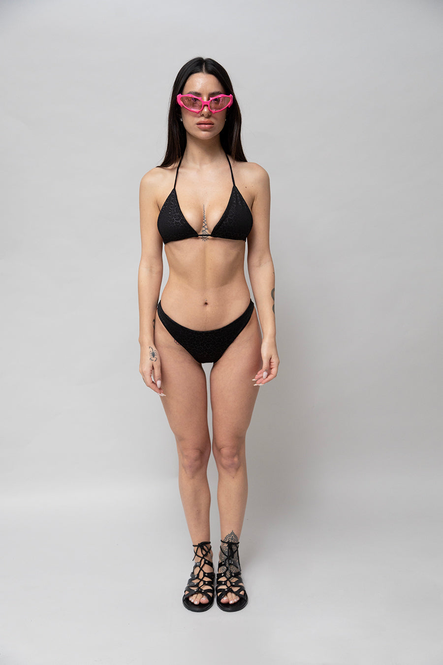 W LEOPARD BIKINI BOTTOM