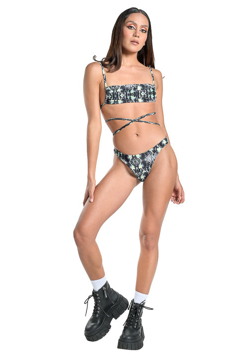 COBRA BIKINI TOP BLACK