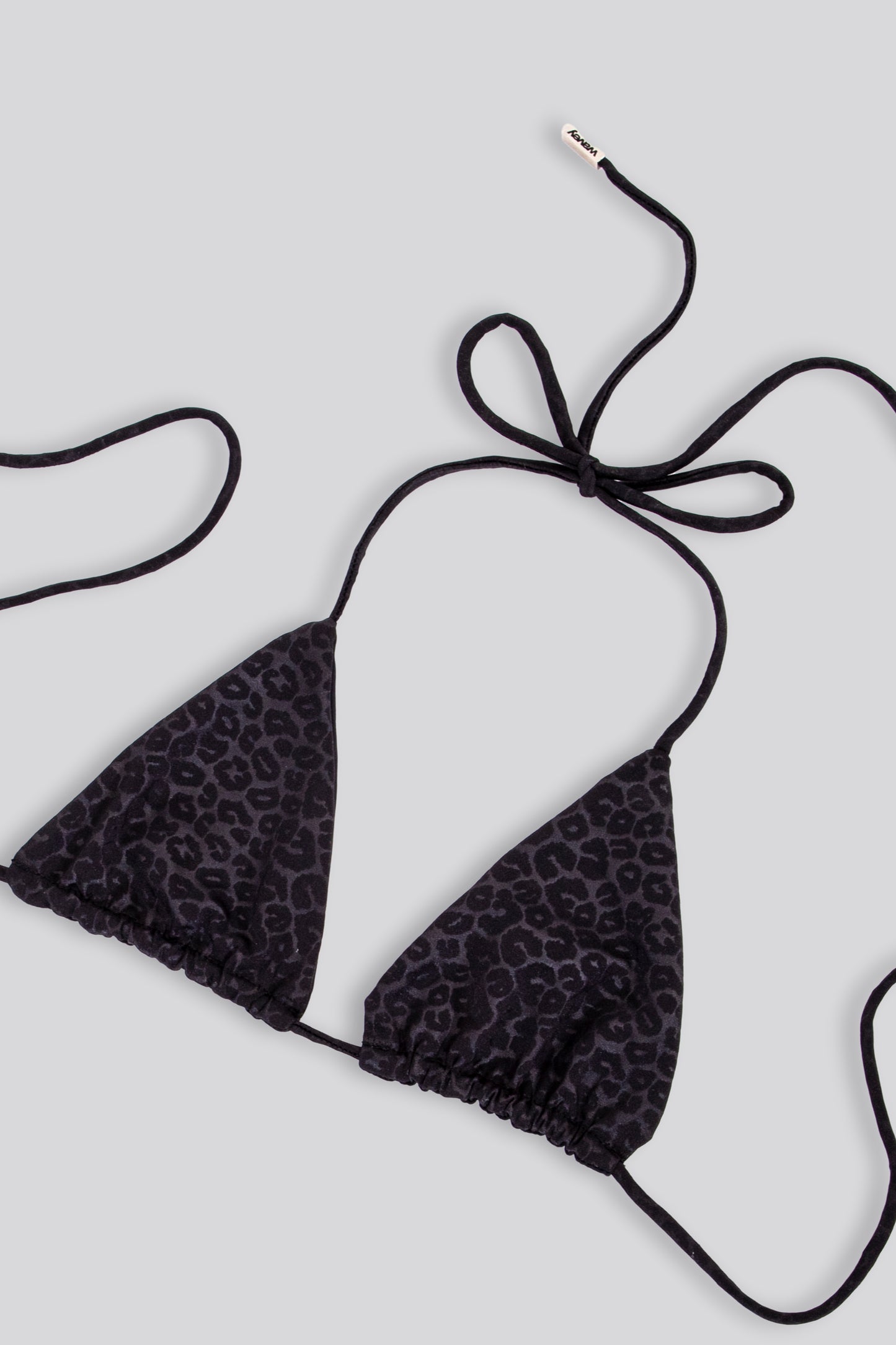 W LEOPARD BIKINI TOP