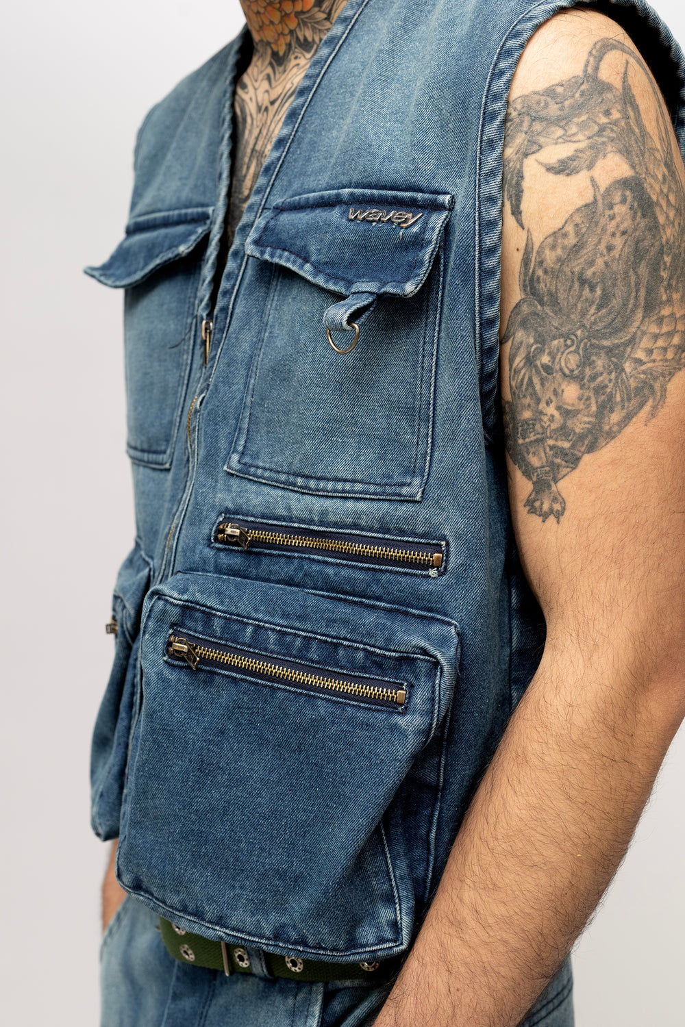 BLUE DENIM VEST