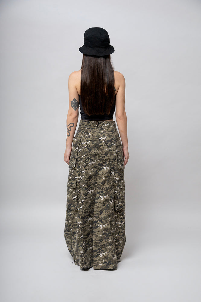 MILITARY PIXEL SKIRT