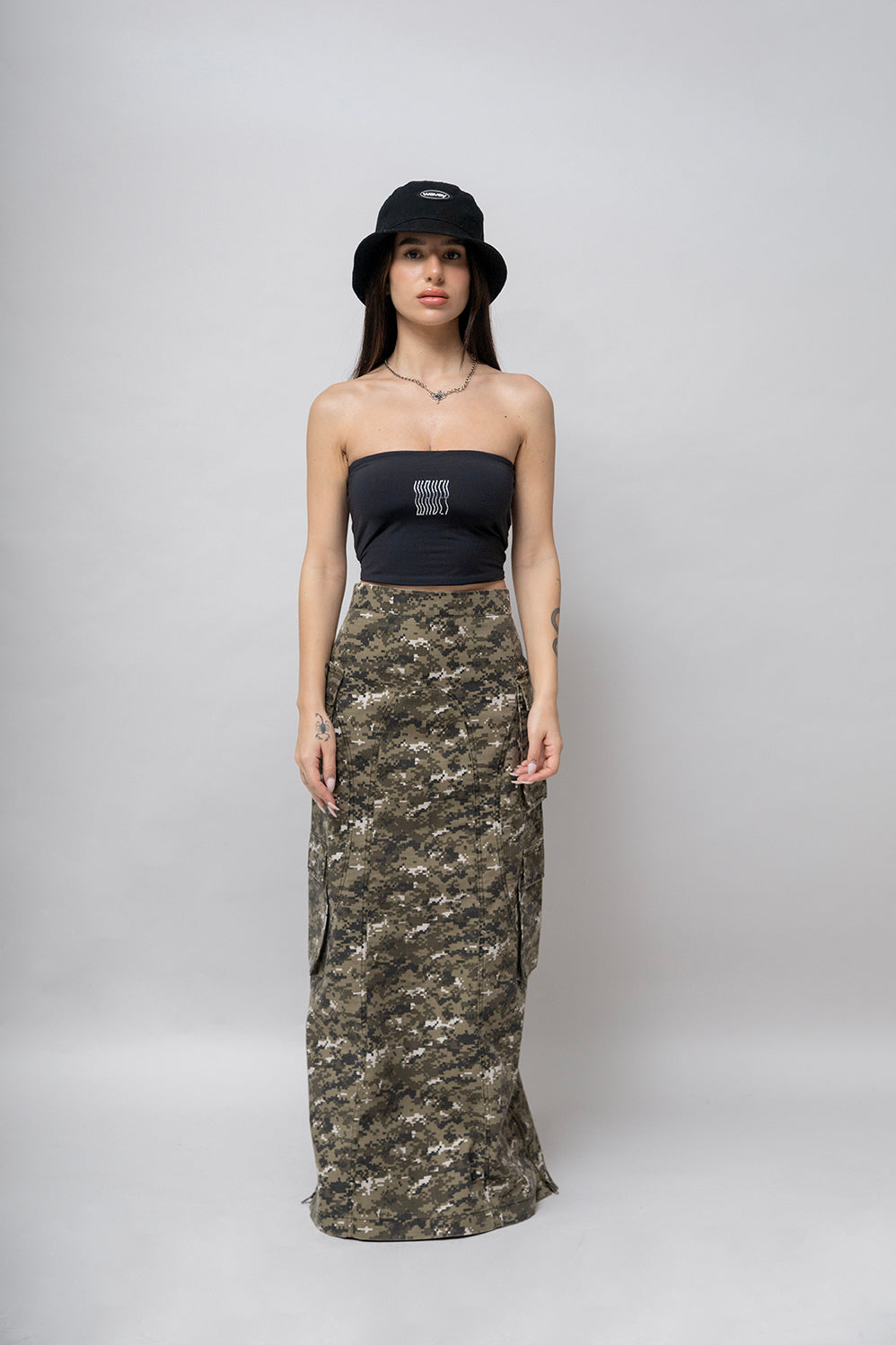 MILITARY PIXEL SKIRT