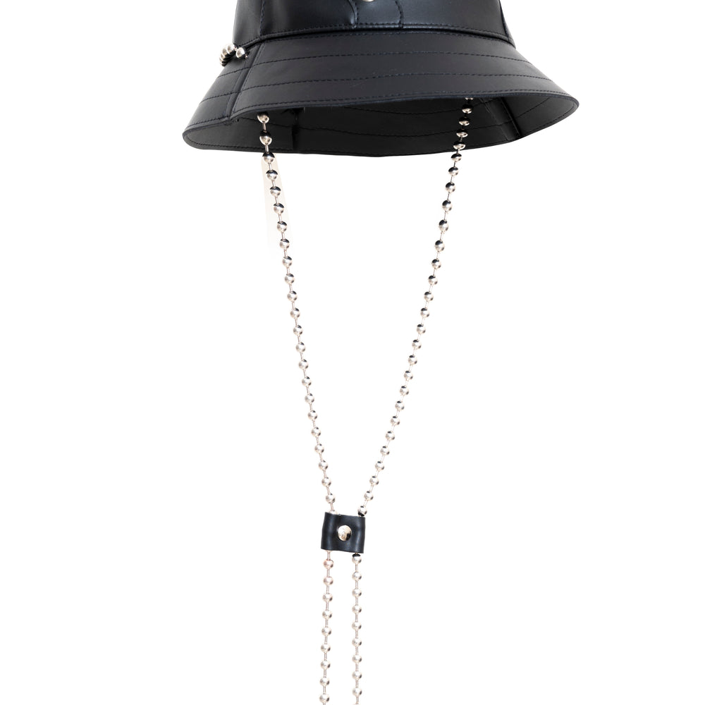 VEGAN LEATHER BUCKET HAT